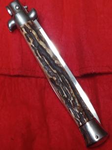11" Vintage Stiletto Italy Stag horn. 
