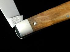 Titusville Cutlery 2024 Holy Land Olivewood Big Easy Log Pull Cotton Knife Rare 1 of 30 COA USA Made