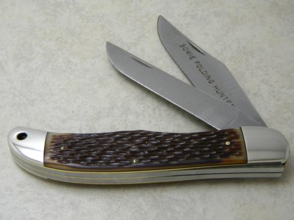 Schrade Walden NY USA 225H Delrin Bowie Folding Hunter Knife Schrade Walden NY USA 225H Delrin Bowie Folding Hunter Knife