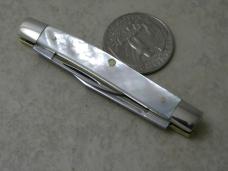 Queen Steel #59 (Q80 Tang Stamp) Pearl 2 Blade Mini Stockman Knife 