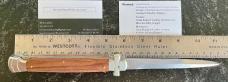 AGA Campolin 11 Inch Maltese Cross Switchblade Knife, Cocobolo Wood, Italy, Unused 