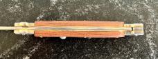 AGA Campolin 11 Inch Maltese Cross Switchblade Knife, Cocobolo Wood, Italy, Unused 