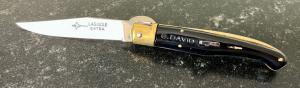 Laguiole Extra G David Switchblade Knife, France, Unused