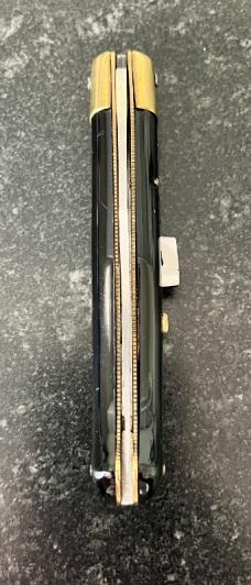 Laguiole Extra G David Switchblade Knife, France, Unused