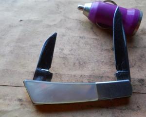 Gerber Silver Knight - pearl Knife USA / Japan