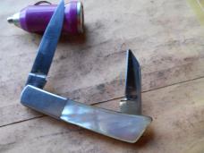 Gerber Silver Knight - pearl Knife USA / Japan