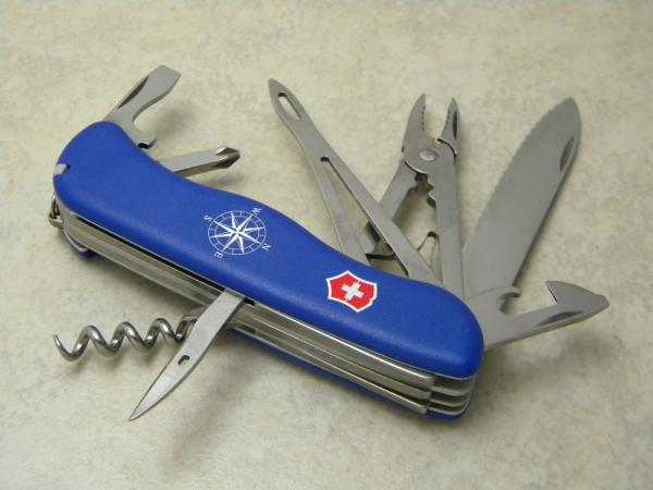 Victorinox Switzerland Blue Slide Lock Skipper Mariner Swiss Army Knife 