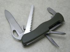 Victorinox Switzerland OD Green One Hand Linerlock Trekker Swiss Army Knife 