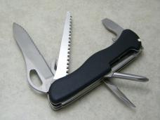 Victorinox Switzerland Black One Hand Linerlock Trailmaster Swiss Army Knife 