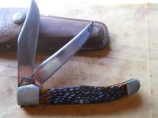 Western 062 Folding Hunter Knife / Sheath 