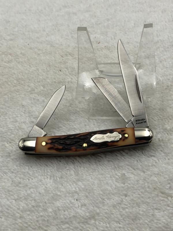 Schrade Uncle Henry 807UH 3 Blade Stockman Made In USA Excellent Condition Schrade Uncle Henry 807UH 3 Blade Stockman Made In USA Excellent Condition