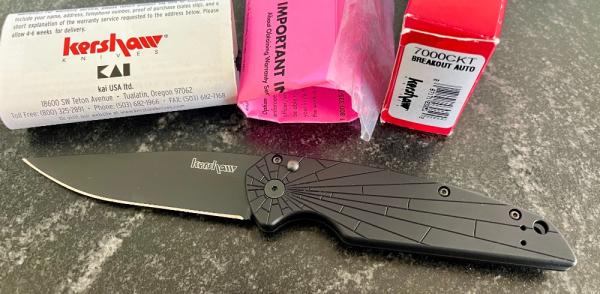 Kershaw Breakout Switchblade Knife, Model 7000CKT Auto, Unused