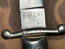 Vintage 1960s Italian Swing Guard Stiletto 28cm Cracked Ice Scales Vintage Swedge INOX PATENT 
