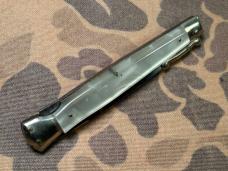 Vintage 1960s Italian Swing Guard Stiletto 28cm Cracked Ice Scales Vintage Swedge INOX PATENT 