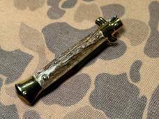 VTG RARE EDGECO 14k Gold Plated 9” Kris Stiletto Stag Limited Edition MINT NOS 23cm Edge Company 80s