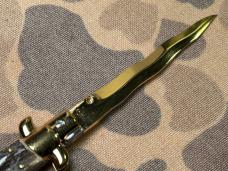 VTG RARE EDGECO 14k Gold Plated 9” Kris Stiletto Stag Limited Edition MINT NOS 23cm Edge Company 80s