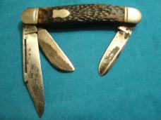 VINTAGE WESTERN 742 STOCKMAN JACK PEN FOLDING POCKET KNIFE KNIVES OLD ANTIQUE