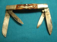 VINTAGE BOKER USA 70113 OLDE STAG CONGRESS DELRIN KNIFE KNIVES OLD