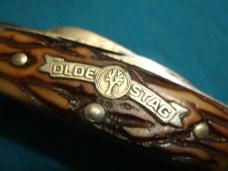 VINTAGE BOKER USA 70113 OLDE STAG CONGRESS DELRIN KNIFE KNIVES OLD