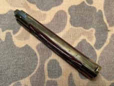 Vtg Phillipines Original Balisong Jigged bone brass 9” Butterfly knife Hand forged VINTAGE EXC