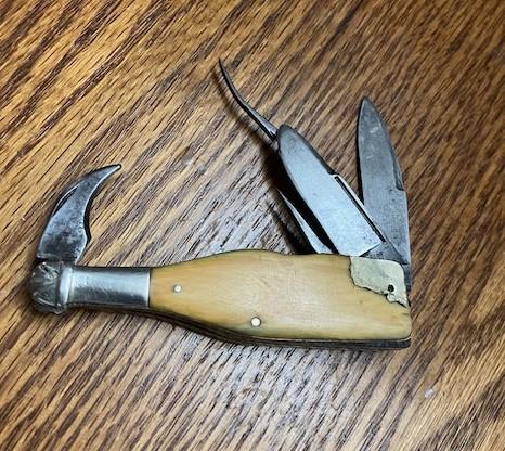 CHAMPAIGN BOTTLE KNIFE SEARS & SON (OLD) IVORY