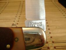 SCHRADE OLD TIMER 51OT BIG TIMER "FAT BOY" VIN. 1978/1981 UNUSED U.S.A. MADE LOCKBACK KNIFE & SHEATH