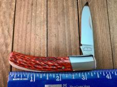 Cattaraugus Cutlery By A.G. Russell Mediterranean Barlow Brown Jigged Bone Side Lock Seki Japan