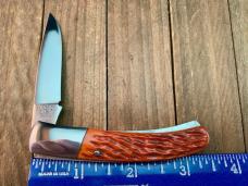 Cattaraugus Cutlery By A.G. Russell Mediterranean Barlow Brown Jigged Bone Side Lock Seki Japan