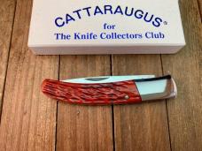 Cattaraugus Cutlery By A.G. Russell Mediterranean Barlow Brown Jigged Bone Side Lock Seki Japan