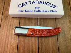 Cattaraugus Cutlery By A.G. Russell Mediterranean Barlow Brown Jigged Bone Side Lock Seki Japan