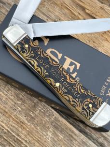 CASE XX ** SFO 2024 ANTIQUE BONE "WORLD'S GREATEST SON" TRAPPER 