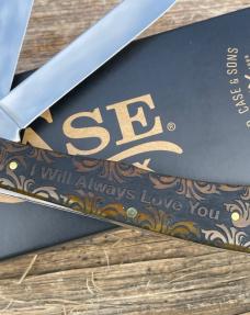 CASE XX ** SFO 2024 ANTIQUE BONE FATHER/DAUGHTER TRAPPER 