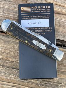 CASE XX ** SFO 2024 ANTIQUE BONE FATHER/DAUGHTER TRAPPER 