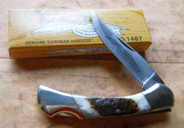 Parker Japan Lock back Knife Stag 1836 Texas Sesquicentennial 1986 Parker Japan Lock back Knife Stag 1836 Texas Sesquicentennial 1986