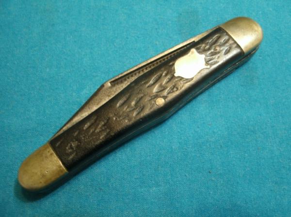 VINTAGE CAMILLUS NEW YORK USA 72 YELLOW JACKET SWELL CENTER STOCKMAN FOLDING POCKET KNIFE KNIVES OLD