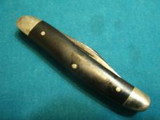 VINTAGE 1979 CASE XX USA BLACK DELRIN 2 BLADE SERPENTINE JACK PEN FOLDING POCKET KNIFE KNIVES OLD