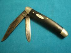VINTAGE 1979 CASE XX USA BLACK DELRIN 2 BLADE SERPENTINE JACK PEN FOLDING POCKET KNIFE KNIVES OLD