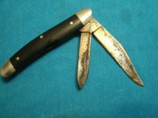 VINTAGE 1979 CASE XX USA BLACK DELRIN 2 BLADE SERPENTINE JACK PEN FOLDING POCKET KNIFE KNIVES OLD