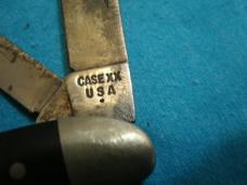 VINTAGE 1979 CASE XX USA BLACK DELRIN 2 BLADE SERPENTINE JACK PEN FOLDING POCKET KNIFE KNIVES OLD