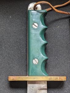 Rare Randall Knife 1950’s Model 14 Attack Tenite Handle -Heiser Riveted Sheath!