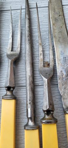  Joseph Rodgers and Sons, 5pc Steel bladed Carving set