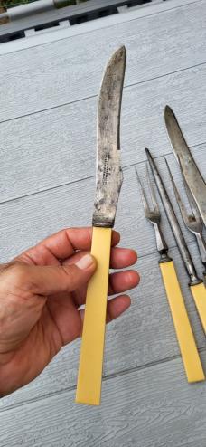  Joseph Rodgers and Sons, 5pc Steel bladed Carving set