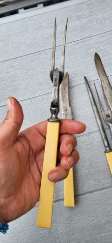  Joseph Rodgers and Sons, 5pc Steel bladed Carving set