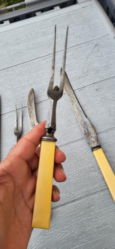  Joseph Rodgers and Sons, 5pc Steel bladed Carving set