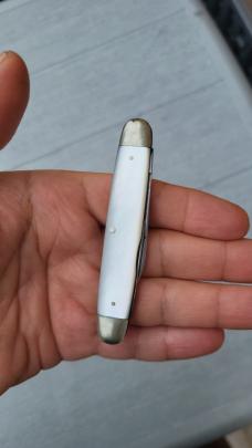 3 3/8" I*XL George Wostenholm 2-Blade Pen Knife, Made in Sheffield , Nice Genuine Pearl Handles