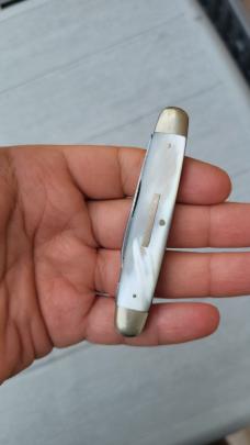 3 3/8" I*XL George Wostenholm 2-Blade Pen Knife, Made in Sheffield , Nice Genuine Pearl Handles