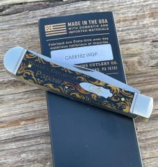 CASE XX ** SFO 2024 ANTIQUE BONE "WORLD'S GREATEST PAPAW" TRAPPER 
