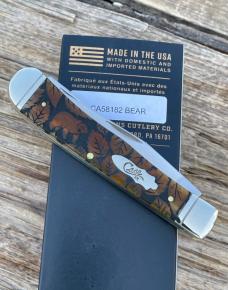 CASE XX ** SFO 2024 ANTIQUE BONE WLDLIFE SERIES BEAR TRAPPER 