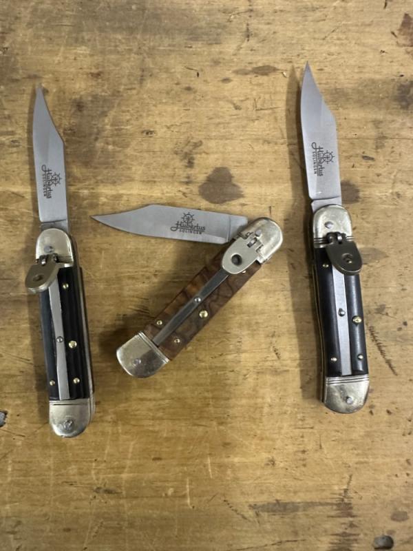3 Damascus lilliputs  67 layer suminagashi 