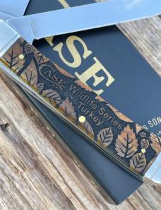 CASE XX ** SFO 2024 ANTIQUE BONE WLDLIFE SERIES TURKEY TRAPPER 